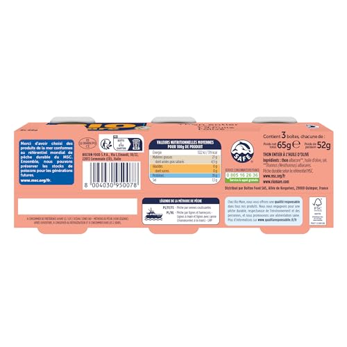 Rio mare Thon entier avec un filet d huile d olive - les 3 boites, 65g – vue 2