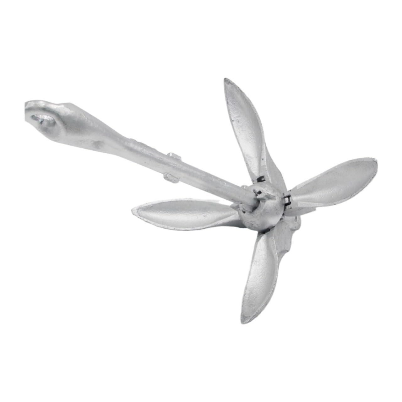 Boat Fittings Polished Stainless Steel Grapnel Anchor. Claw Anchor. Folding Anchor,Anchor Grapnel Anchor Docking Hardware for Marine(6KG)