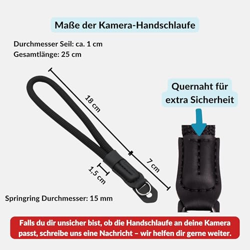 Kamera-Handschlaufe Lens-Aid in Seil-Optik für Handgelenk