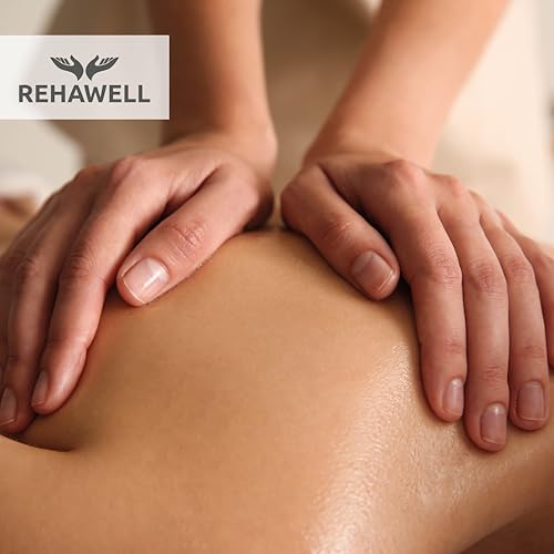 REHAWELL Massagelotion Neutral 1 L – duftfreie professionelle Massagelotion mit Avocadoöl & Vitamin E, vegan, ohne Parabene & Farbstoffe, Made in Germany – für Massageanwendungen