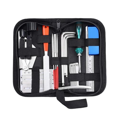 Gitarren Reparatur Set | Elektro Gitarren Wartungsset,Präzisionsset Mit 25 Werkzeugen Zur Instrumentenreparatur Für Heimübungen Und Unterwegs
