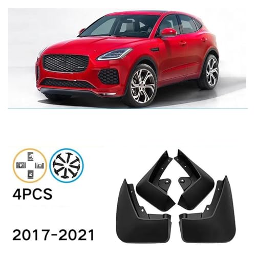 Bavettes de protection Jaguar E-Pace en ABS rigide avec pare-boue intégral - 4