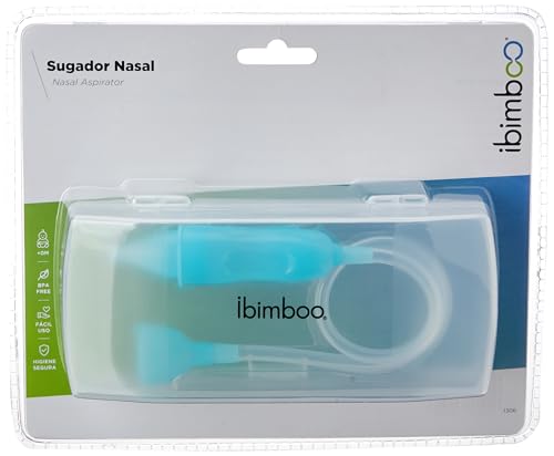 Ibimboo Aspirador Sugador Nasal Para Bebê Com Bocal BPA e Ftalato Free Limpa Narina e Muco Infantil