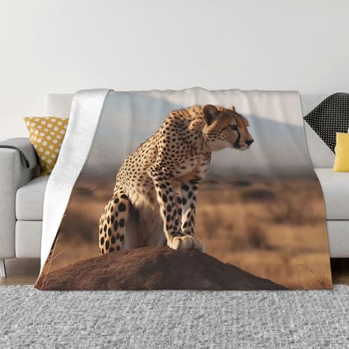 Sofadecke Wilder Afrikanischer Gepard Decke Flanell Ideale Kuscheldecke Dekoration Kuscheldecken Für Bett Sofa Geschenke M