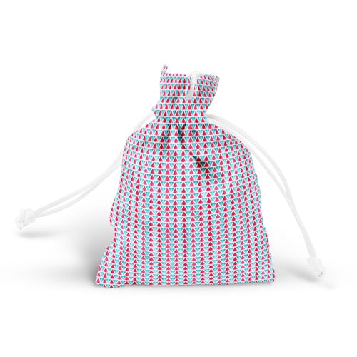 Image of ArtzFolio Abstract Triangles D1 | Pouch Wrist Potli Bag | Bag for Weddings & Casual Parties