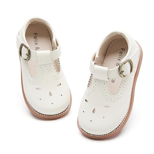 Image of Felix & Flora Toddler Little Girl Mary Jane Dress Shoes - Ballet Flats for Girl Party School Shoes