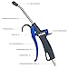 Rycubre High Pressure Air Blow Gun Heavy Duty Air Compressor Attachment with Adjustable Airflow, Ergonomic Design,Stainless Steel Barrel & Rubber Nozzle Ideal Air Tool for dusting​ (Conventional type)