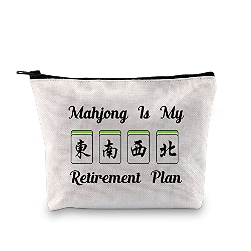 Bolso cosmético Mahjong para amantes de Mahjong