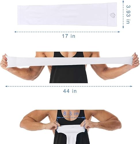 SHINYMOD 3 Pairs Arm Sleeves Compression UV Sun Protection UPF50+ Cooling Sports Sleeves for Men Women Cycling Golf