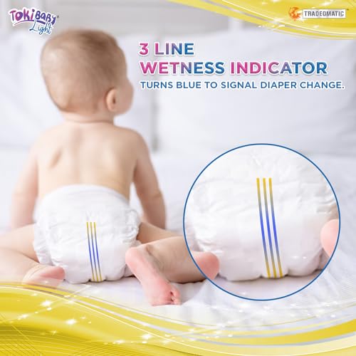 Image of Light Ultra Thin Pant Style Baby Diapers | India's First Super Soft 360 Waistband, 3D Leak Guard & Fastest Absorbing Diaper | Ideal for 7 to 12 KG | M Size, 88 Count
