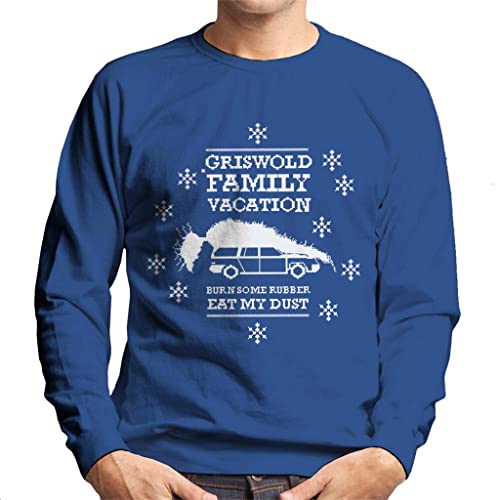 Image of All+Every National Lampoon's Christmas Vacation Griswold Family Men's Sweatshirt Royal Blue
