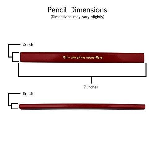 Lápices carpintero EZPENCILS & GIFTS pack 10 rojo miniatura 4