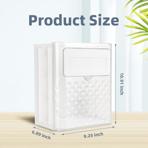 Caneca de basura plegable transparente para cocina miniatura 7