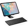 OMOTON Bluetooth Keyboard Compatible with iPad A16 11th 10th Generation, iPad 10.2 (9th/8th/7th), iPad Pro 13/12.9/11 inch, iPad Air/Mini and More iOS Devices, Black