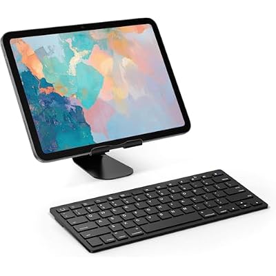 OMOTON Bluetooth Keyboard Compatible with iPad A16 11th 10th Generation, iPad 10.2 (9th/8th/7th), iPad Pro 13/12.9/11 inch, iPad Air/Mini and More iOS Devices, Black