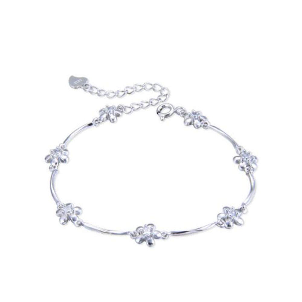 Bracelet en argent sterling S925 bijoux dames tendance zircon