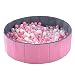 Kids Ball Pit Waterproof Folding Portable Baby Play Ball Pool(Balls Not Included)-Double Layer Oxford Cloth Not Need to Inflate Stable Ball Pit for Toddler (Pink, M-39.37in)