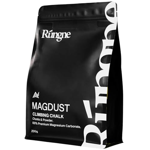 RUNGNE Magdust Chalk - Premium 100% Magnesium Sports Chalk for Rock Climbing Bouldering Gym and Weightlifting - High-Performance Climbing Chalk Powder for Superior Grip - Non-Toxic Formula