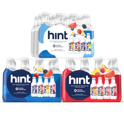 Image of Hint Bottled Water, Best Sellers Variety Pack Bundle - Purified Flavored Water with Zero Calories, Sugar Free, Natural Flavors - 16 Fl Oz (Pack of 36)