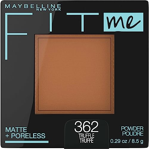 Maybelline Fit Me Matte + Poreless Pressed Face Powder Makeup & Setting Powder, Truffle, 1 Count