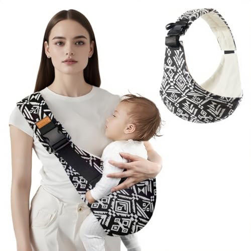 HTTDSLF Fular Portabebe, Portabebes Lateral, Mochila Bebe Portabebes, Mochila Portabebess, para Bebés de 3 a 36 meses, Hasta 15 KG, Ajustable y Cómodo, Negro HTTDSLF Fular Portabebe, Portabebes Lateral, Mochila Bebe Portabebes, Mochila Portabebess, para Bebés de 3 a 36 meses, Hasta 15 KG, Ajustable y Cómodo, Negro