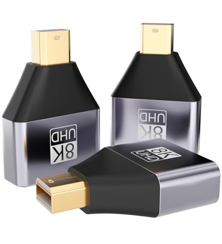 Mini DP to DP Adapter 3-Pack, DP1.4 8K60/4K144