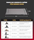 HS-Hundebett® Sommerdecke Baumwolle mit Füllung und Antirutsch XS (45x65 cm) – Gepolsterte Hundedecke für den Sommer – Waschbar & Langlebig – Leichte Hunde Sommerdecke – Anker Grau, Made in DE