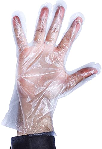 Disposable Gloves, 1000 Poly Food Service Gloves, Powder and Latex Free by Upper Midland