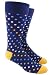 Spotlight Navy Men's Cotton Blend Dress Socks