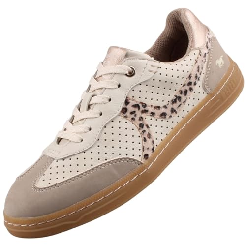 MUSTANG Femme 1511-302 Chaussures Basses à Lacets, Yvory Taupe, 41 EU