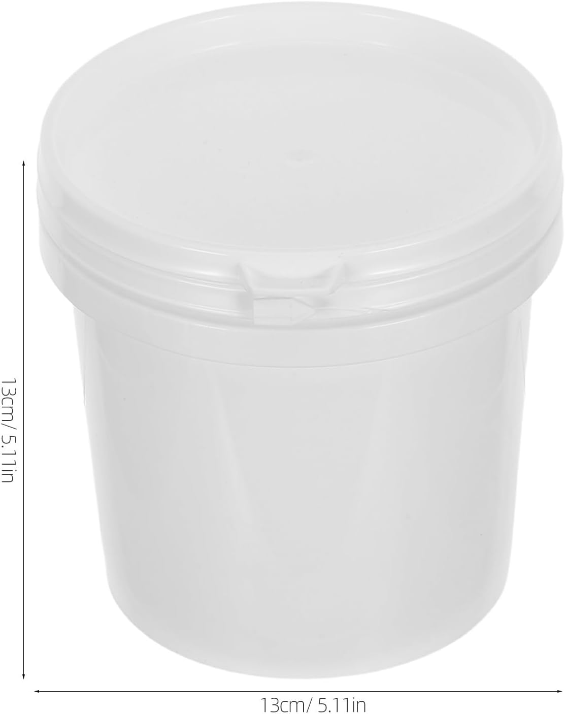 KICHOUSE 6pcs Empty Paint Can with Lid - Plastic Paint Containers - 1000ml/34oz Pigment Bucket for Touch-Up Painting Arts Craft DIY Projects Household Cleaning