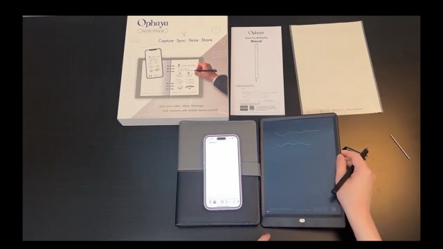 Ophayapen Smart Pen+Notebook+Writing Board, SmartPen Real-time