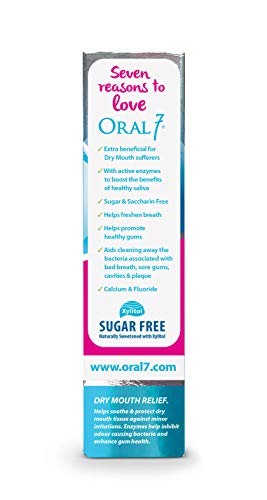 Oral7 Dry Mouth Toothpaste Containing Enzymes With Xylitol, Moisturizing And Teeth Whitening Toothpaste, Promotes Gum Health And Fresh Breath, Oral Care And Dry Mouth Products 2.5Oz #TOP1