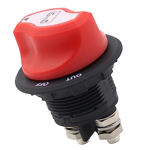 MUSISALY Battery Disconnect Switch Isolator for Rv and Utv Systems Water Resistant Electrical Cut Off Accessories for Car Battery Management