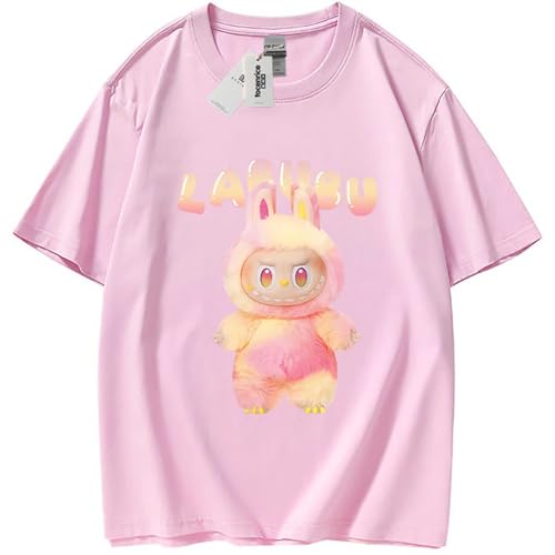 [JUFGTRFDFCFG] ラブブ 夏服 メンズ Tシャツ メンズ 半袖 ゆったり 涼しい 無地 人気 カジュアル ファッション 丸襟 柔らかい肌触り 快適 夏用 男女兼用 Sのサムネイル