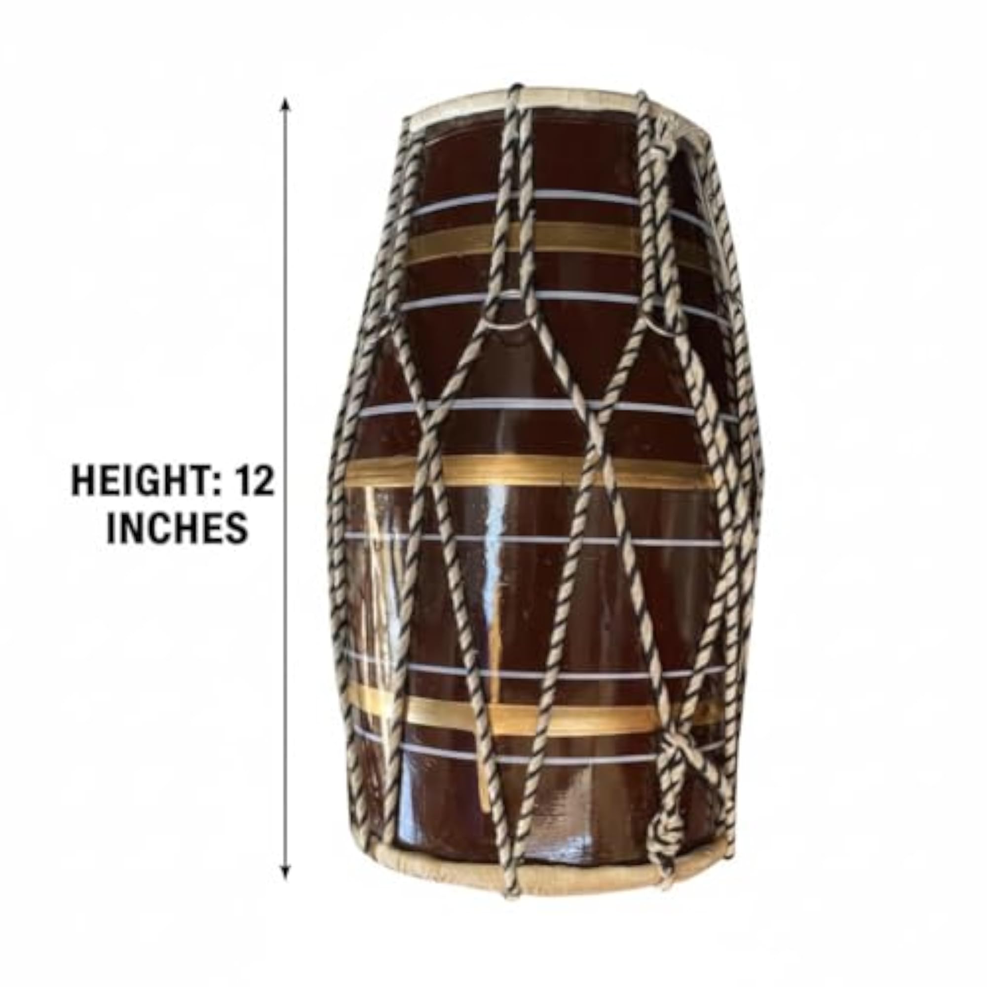 12 Inch Fiber Dholak, Professional Musical Instrument