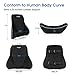 Feagar Lumbar Support Pillow, Large Office Chair Back Cushion Memory Foam Orthopedic Backrest for Car Seat Office Chair Wheelchair, Ergonomic Back Support Breathable for Lower Back Pain Relief