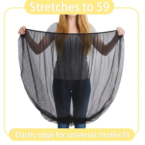 Yymobt 2 Pcs Baby Mosquito Net for Stroller, Baby Bug Net for Stroller Breathable and Portable Insect Netting for Travel Mini Crib Bassinet Cradle