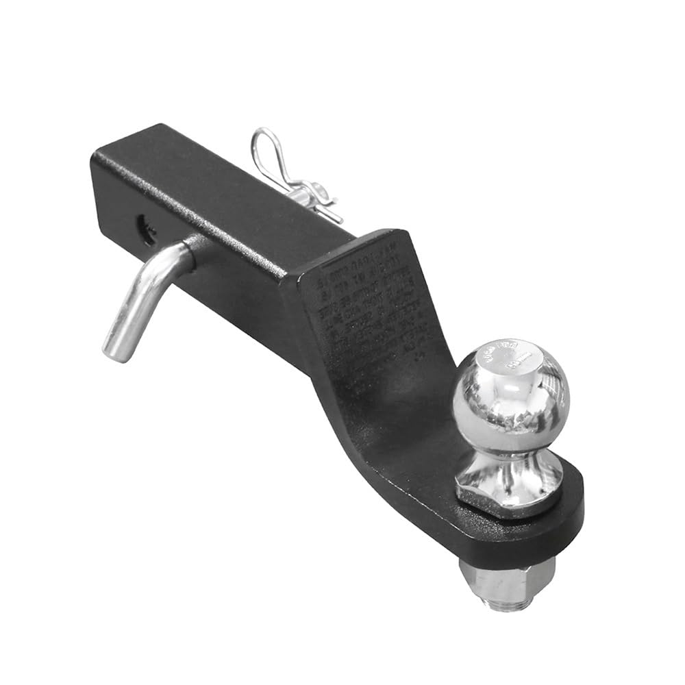 Enganche Remolque Soporte de Bola de Remolque de 2 Pulgadas con Bola de Remolque y Pasador Receptor de Enganche, Piezas de Remolque para vehículos recreativos, Camiones Remolque Coche(Set with 2 Inch