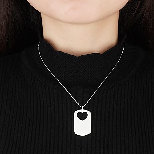 Pendentifs graver nom cœur saint valentin pour couple amoureux