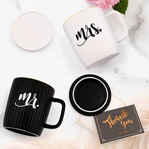 Wedding Gifts For Couples, Mr And Mrs Coffee Mugs Engagement Gifts For Newlyweds Bridal Shower Anniversary Present For Bride To Be Married Couples Gifts For Bride And Groom, His And Hers,Wife Husband #TOP1