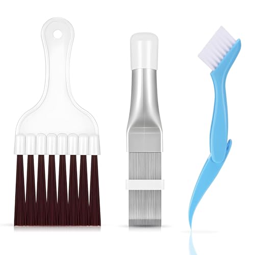 Lot de 3 peignes de nettoyage pour climatiseur, pompe à chaleur, sèche-linge, peigne de nettoyage pour climatiseur, évaporateur