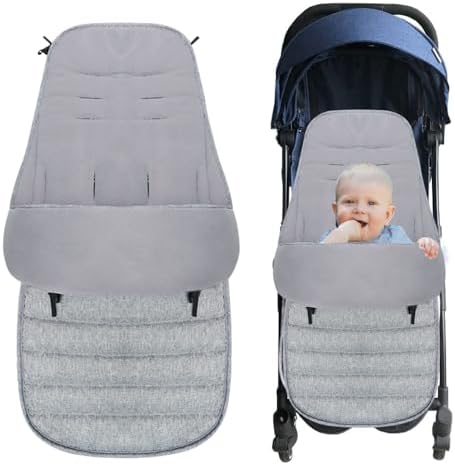 Baby Winter Fußsack Für Kinderwagen - Wärmender Fußsack Bis -30°C Mit Doppelreißverschluss
