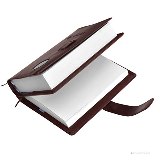 Double AA Big Book Cover & 12 Steps & 12 Traditions | Medallion Holder | by Galileo | Perfect Gift | Alcoholics Anonymous (My Guide/Coin Pocket/Brown)