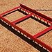 Trigon Sports Heavy Duty Bolt Drag Mat, Field Surface Leveling Spike Drag Mat with Pull Chain, Infield Drag Harrow for Manual or Vehicle Assisted Pulling, 6' Wide Bolt