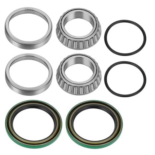 JAVIK 2Pcs Rear Hub Bearing Seal Repair Kit Compatible with Polaris 2000-2008 Sportsman 500 2003-2013 Trail Boss 330 1999 Sport 400L 1998-2012 Scrambler 400 500 OEM# 3554517 3554518 3514680 3514679