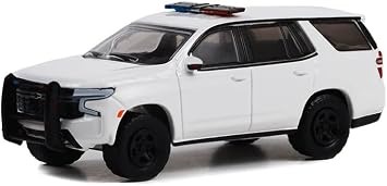 Greenlight 43001-L Hot Pursuit - 2022 Chevy Tahoe Police Pursuit Vehicle PPV 1/64 Scale with Light & Push Bar
