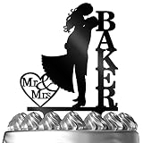 Groom & Bride Kissing Each Other Customized Wedding Cake Topper Personalized Cake Topper Wedding Fav