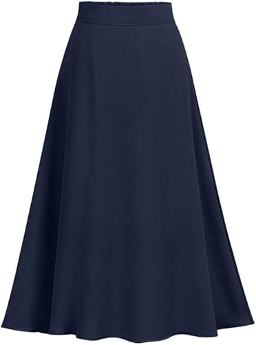 Supertong Damen RA cke Baumwolle Maxirock Sommer Einfarbig Retro A-Line
Langer Rock Sommerrock Damenrock Freizeit ElastizitA t Hohe Taille
Ausgestelltem Swing Rock : PA- und Buhnentechnik