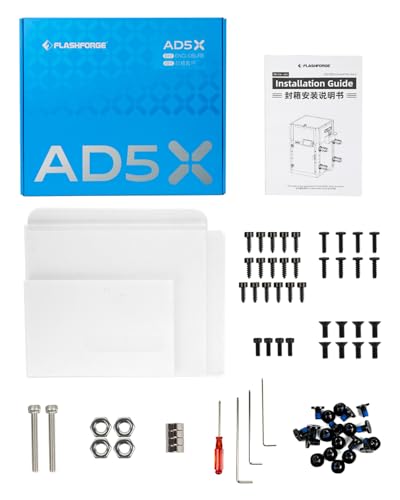 FLASHFORGE AD5X Enclosure Kit DIY Colors & Style Optimized Design Reduced Noise and Odor Suitable for High-Temperature Filament Printing